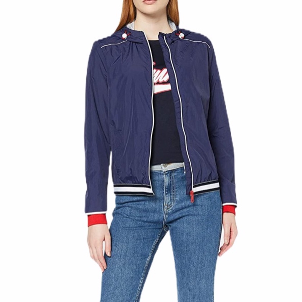 Tommy Hilfiger Navy Blue Sports Windbreaker